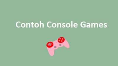 Contoh Game Console populer yang sering Dimainkan