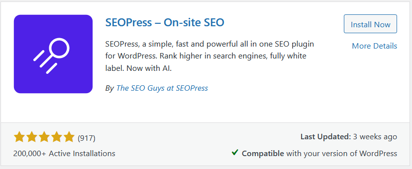 Plugin WordPress SEO Press